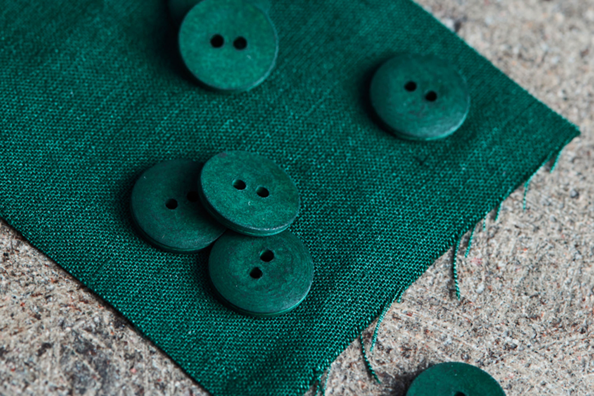 Button - Curb Cotton Button - mind the MAKER - 18 mm - bottle green