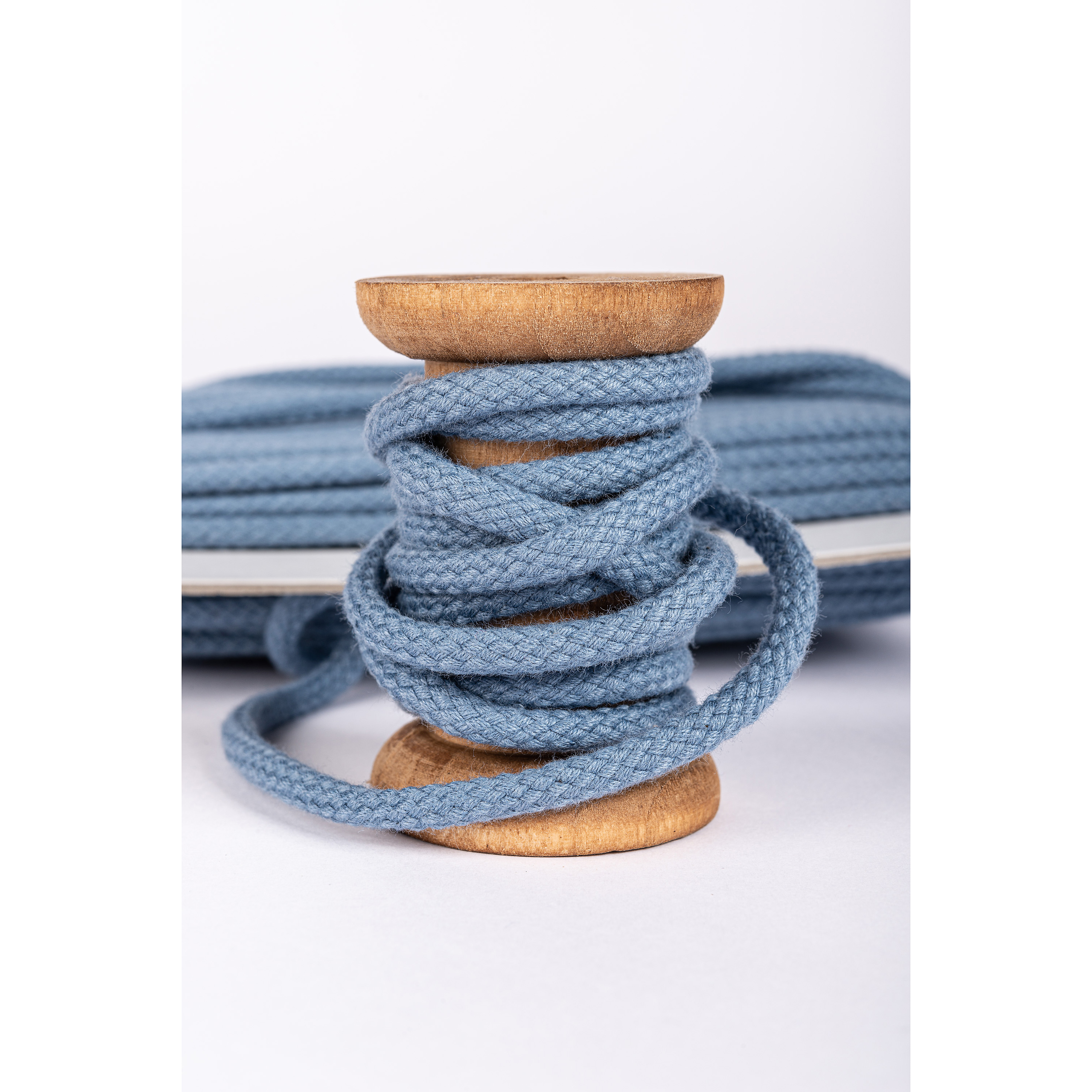 Cotton cord - denim - 7 mm