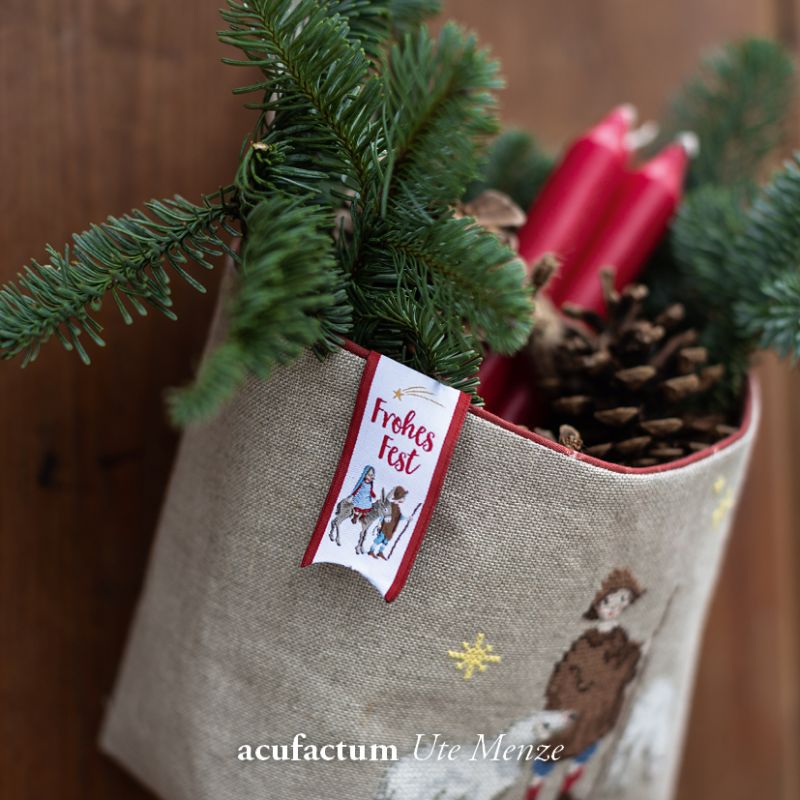 acufactum - Woven label - Merry Christmas - Christmas