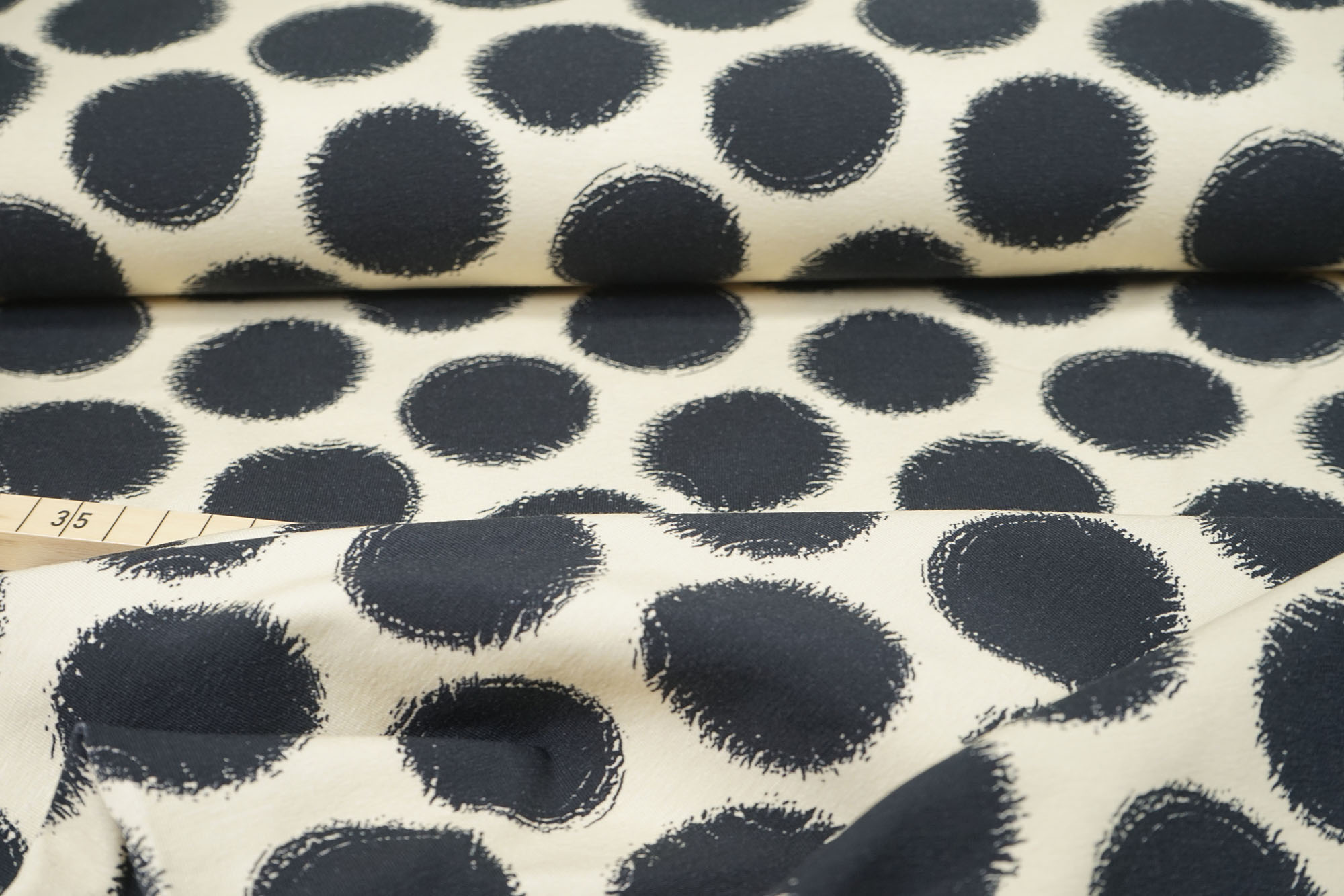 Cotton jersey - Big Black Dot - Stenzo