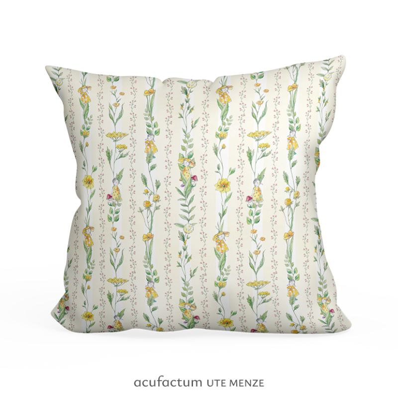 acufactum - Cotton fabric - Flower children & tendrils - Carola Gutwill