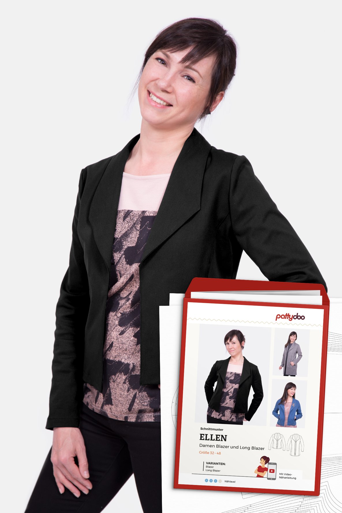 Paper Pattern Blazer Ellen by Pattydoo
