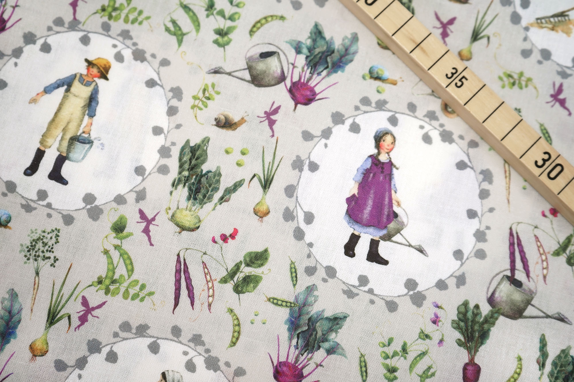 acufactum - Cotton Fabric - Garden Love - Daniela Drescher