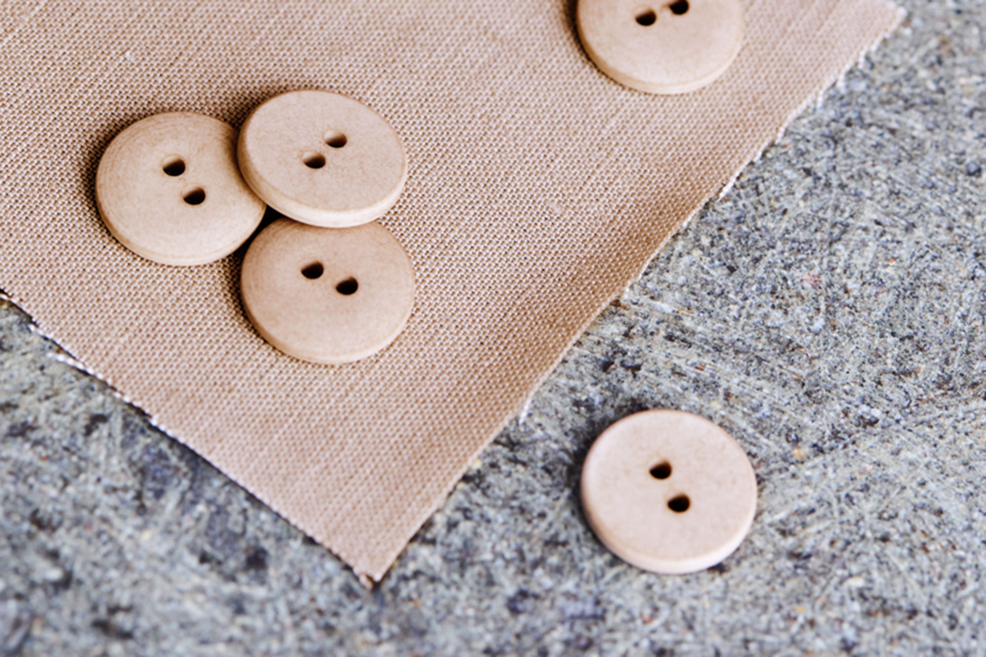 Button - Curb Cotton Button - mind the MAKER - 18 mm - dune