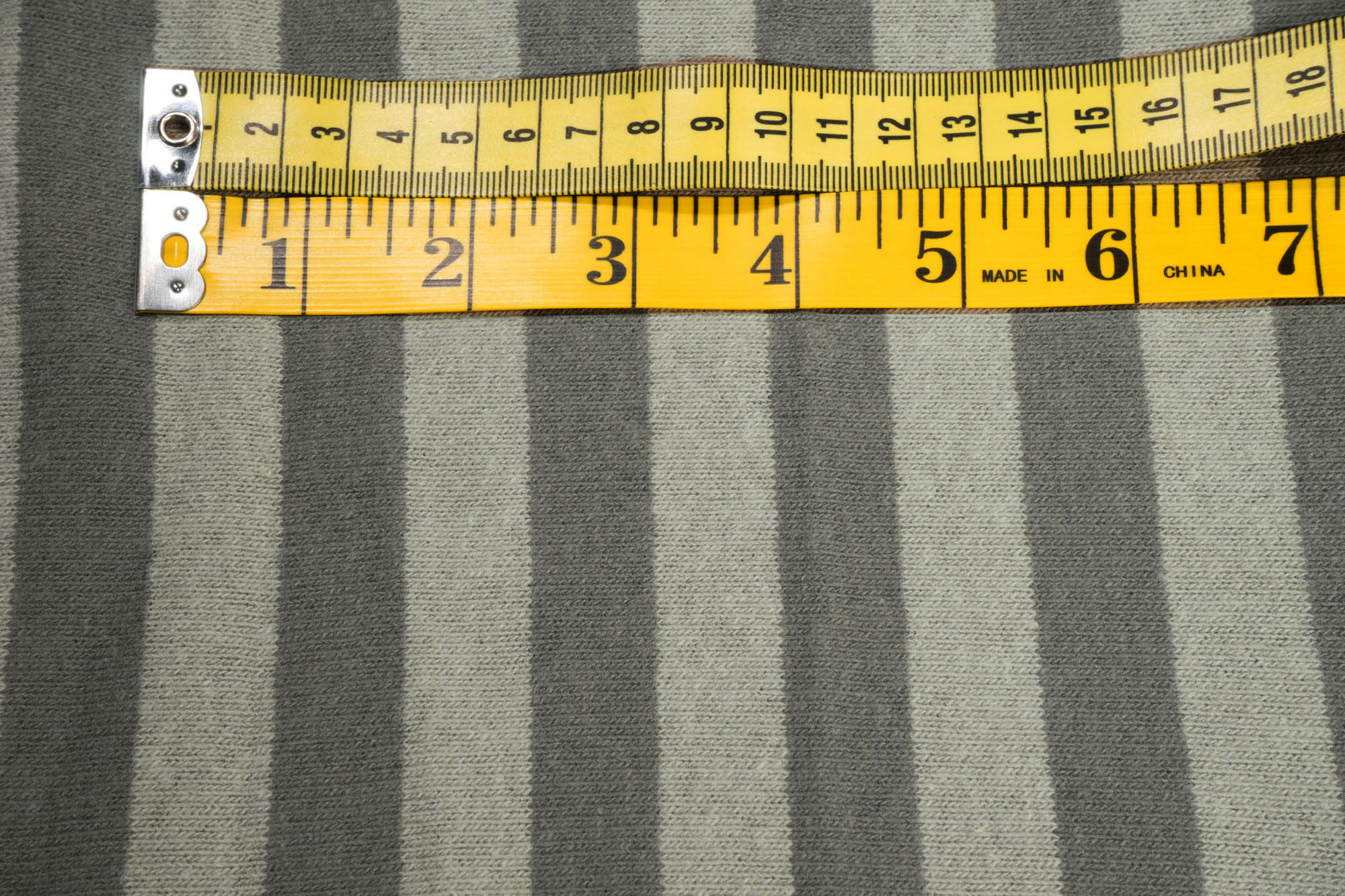 Knitwear Lenn roughened striped mud Cotton fabric made in Italy