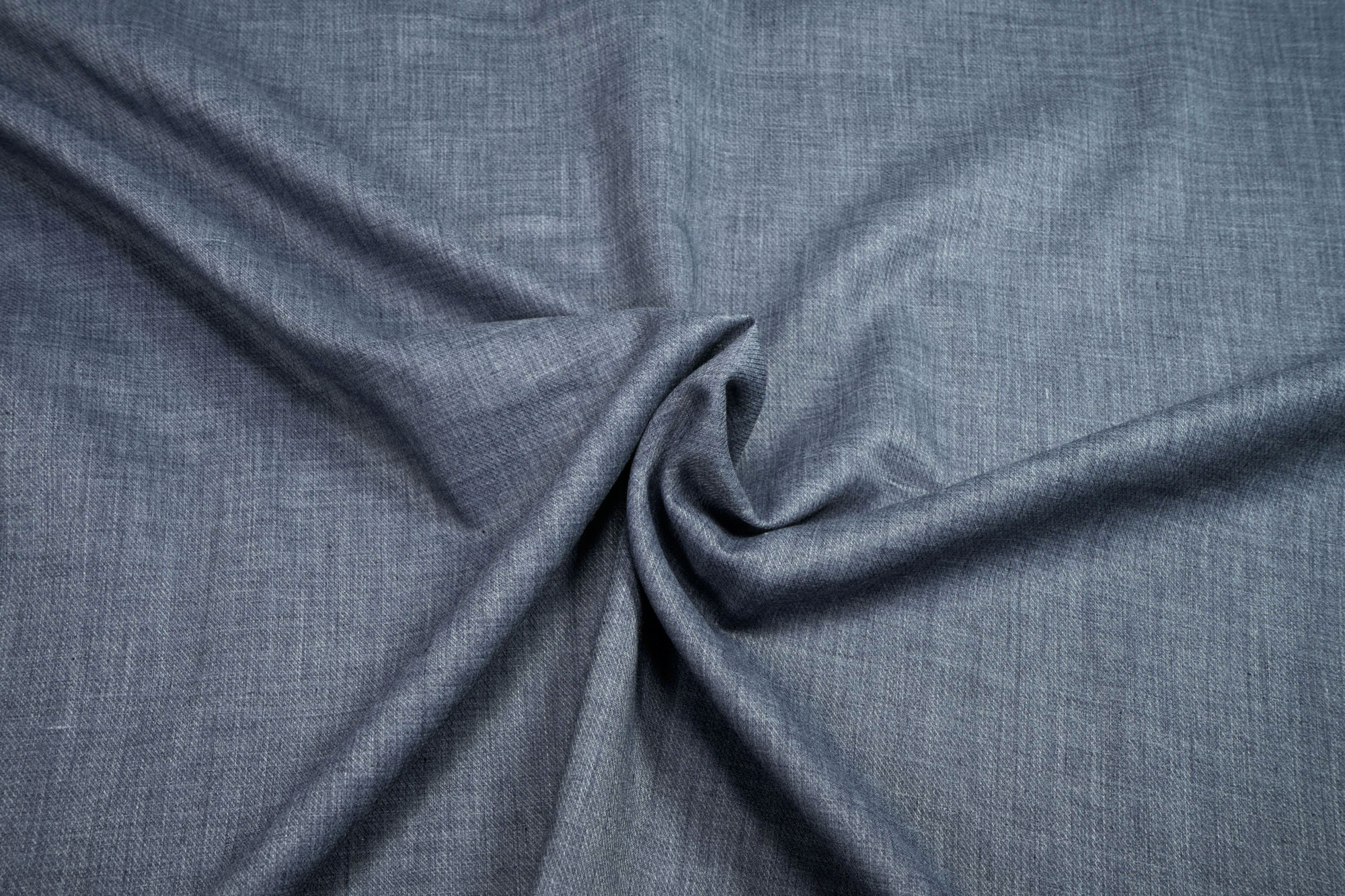 Blouses fabric mottled dark denim