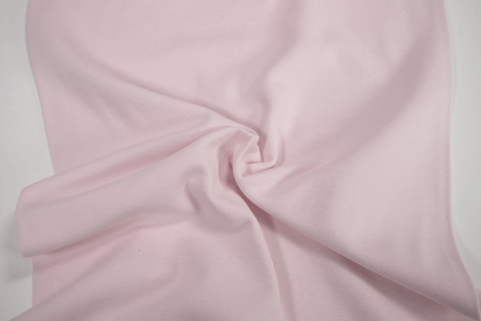 Rib knit fabric plain uni bright pink