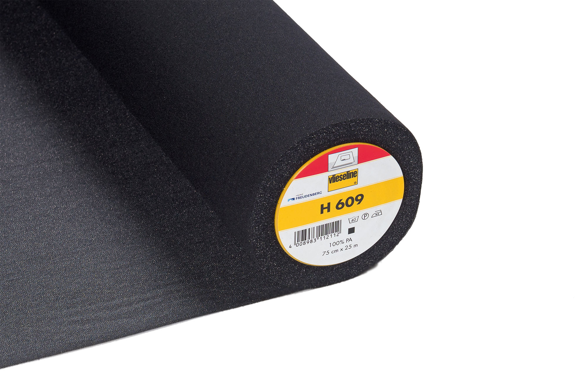 Vlieseline H 609 • Iron Interfacing Bi-elastic • Black