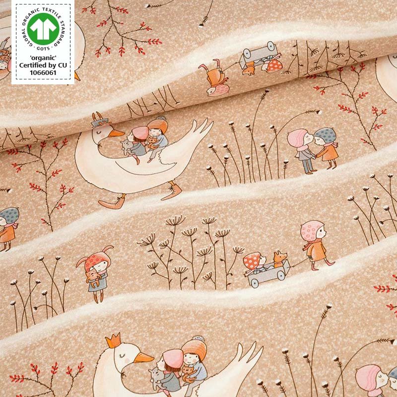Stoffonkel - Organic jersey - Susalabim - Winterkinder (GOTS)