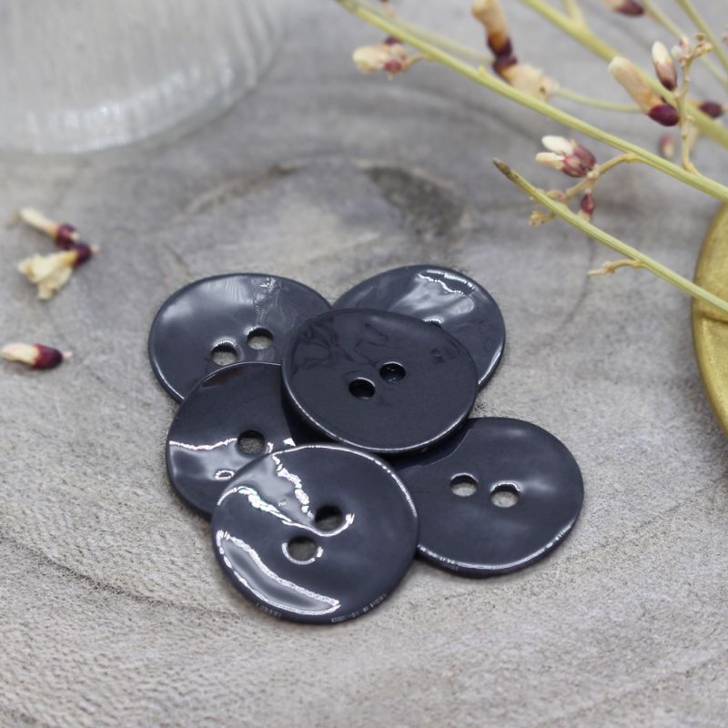 Glossy Buttons - Night - 14 mm