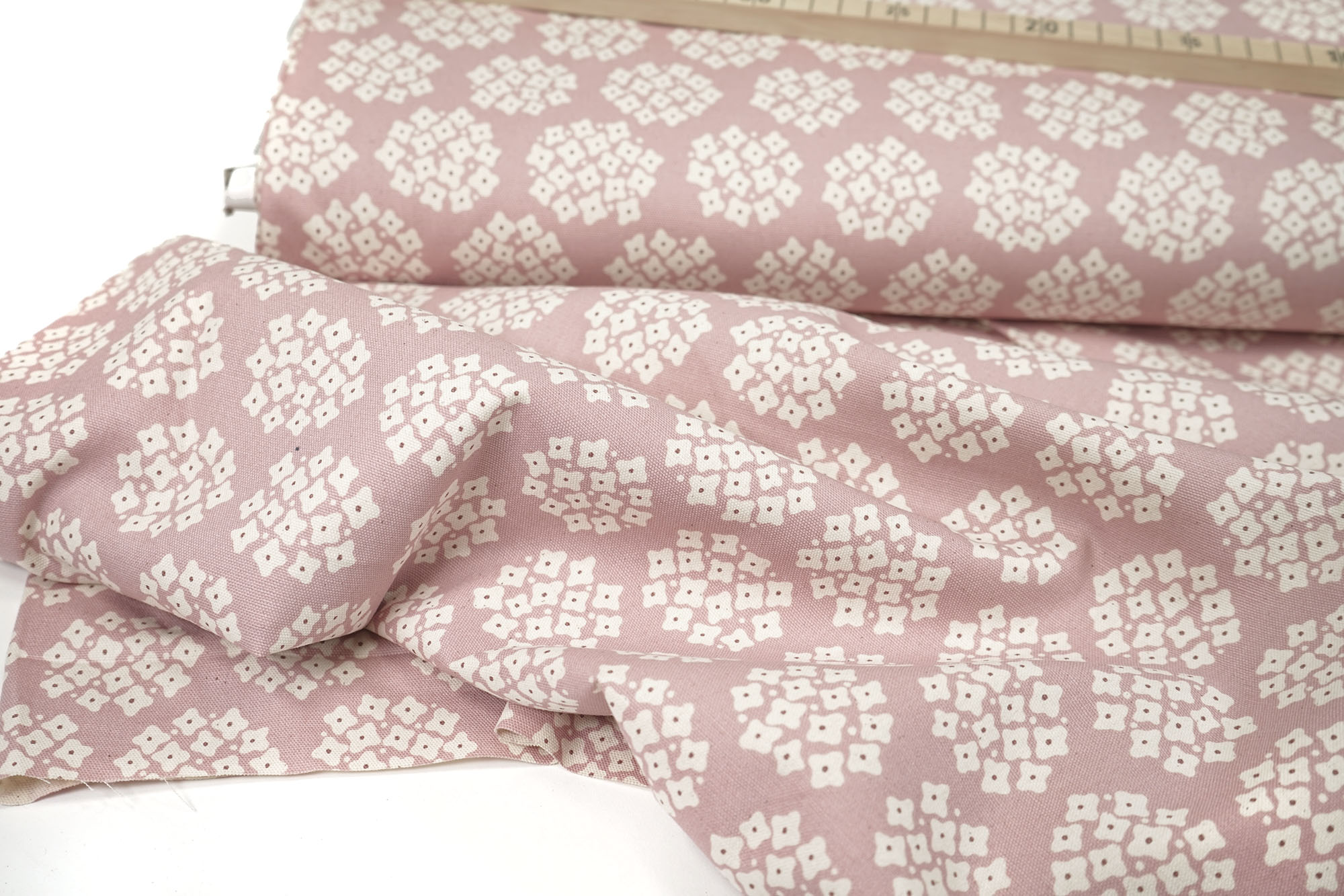 Kokka - Canvas - Teiban Pale Pink - unbleached