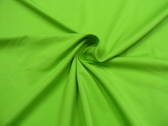 Jersey uni kiwi Cotton Jersey Knit Fabric