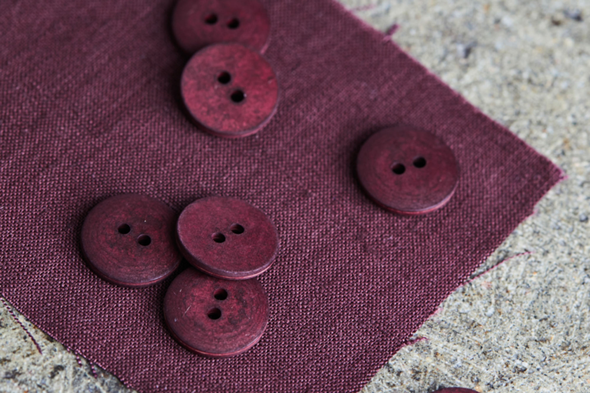 Button - Curb Cotton Button - mind the MAKER - 18 mm - grape