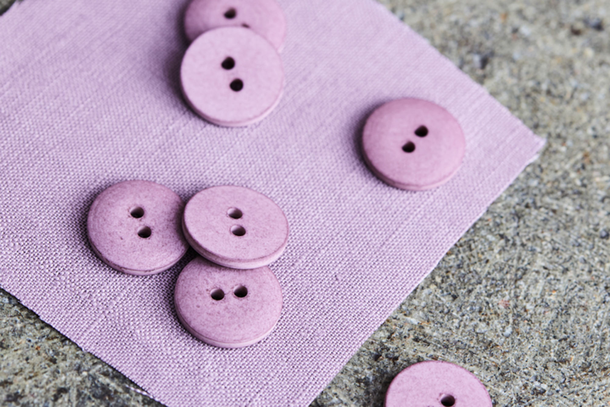 Button - Curb Cotton Button - mind the MAKER - 18 mm - lilac