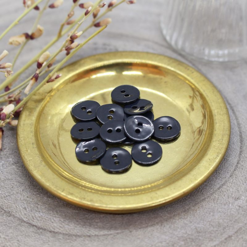 Glossy Buttons - Night - 14 mm