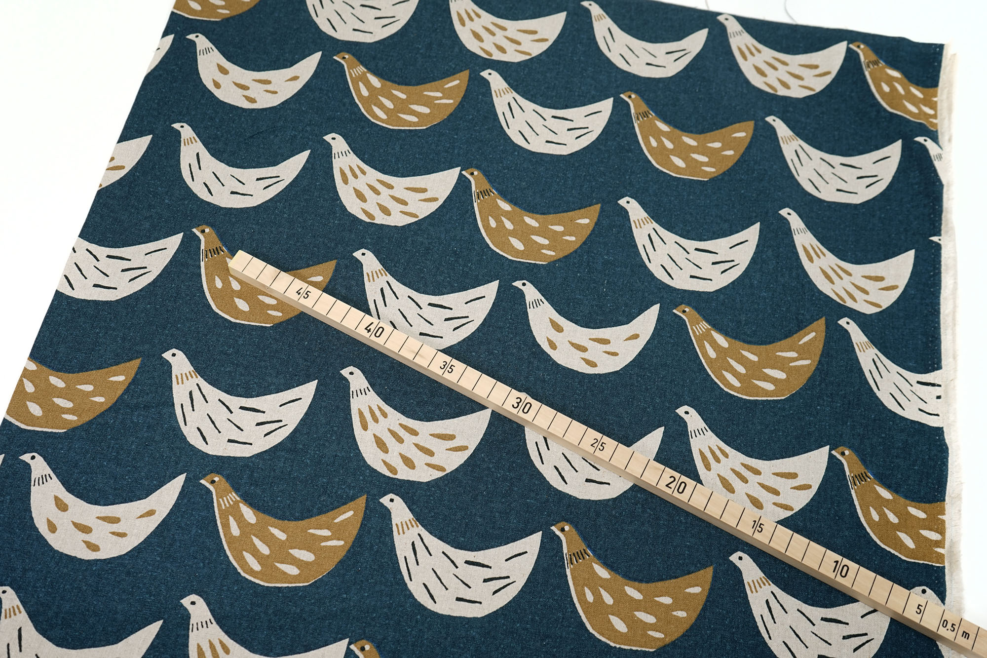 Cosmo Textile - Japanese Canvas - Birdy - Indigo