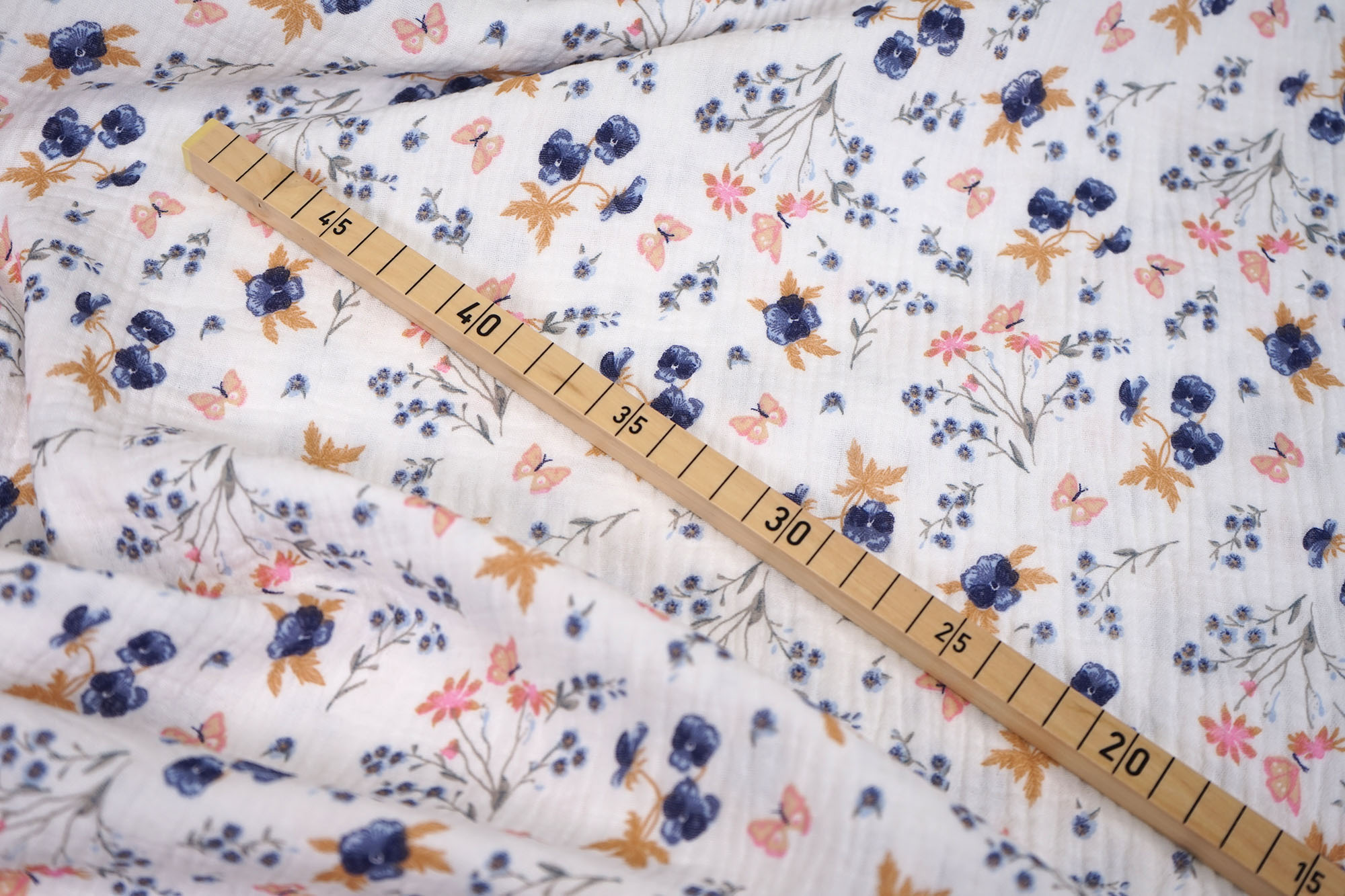 Muslin - Double Gauze - Pansies