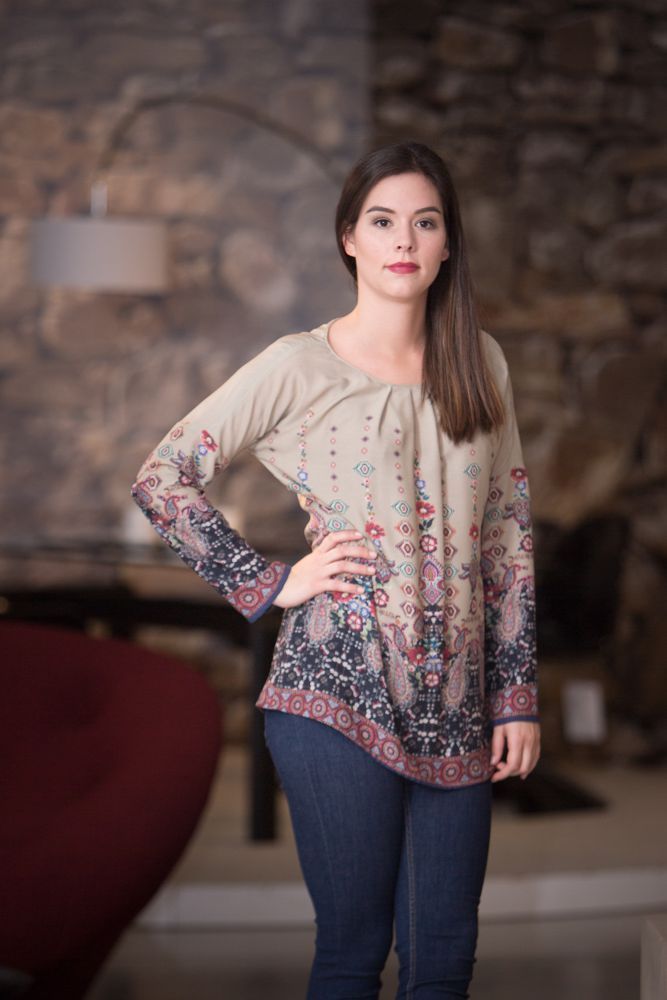 Tunic blouse Judita Ladies, Paper Pattern