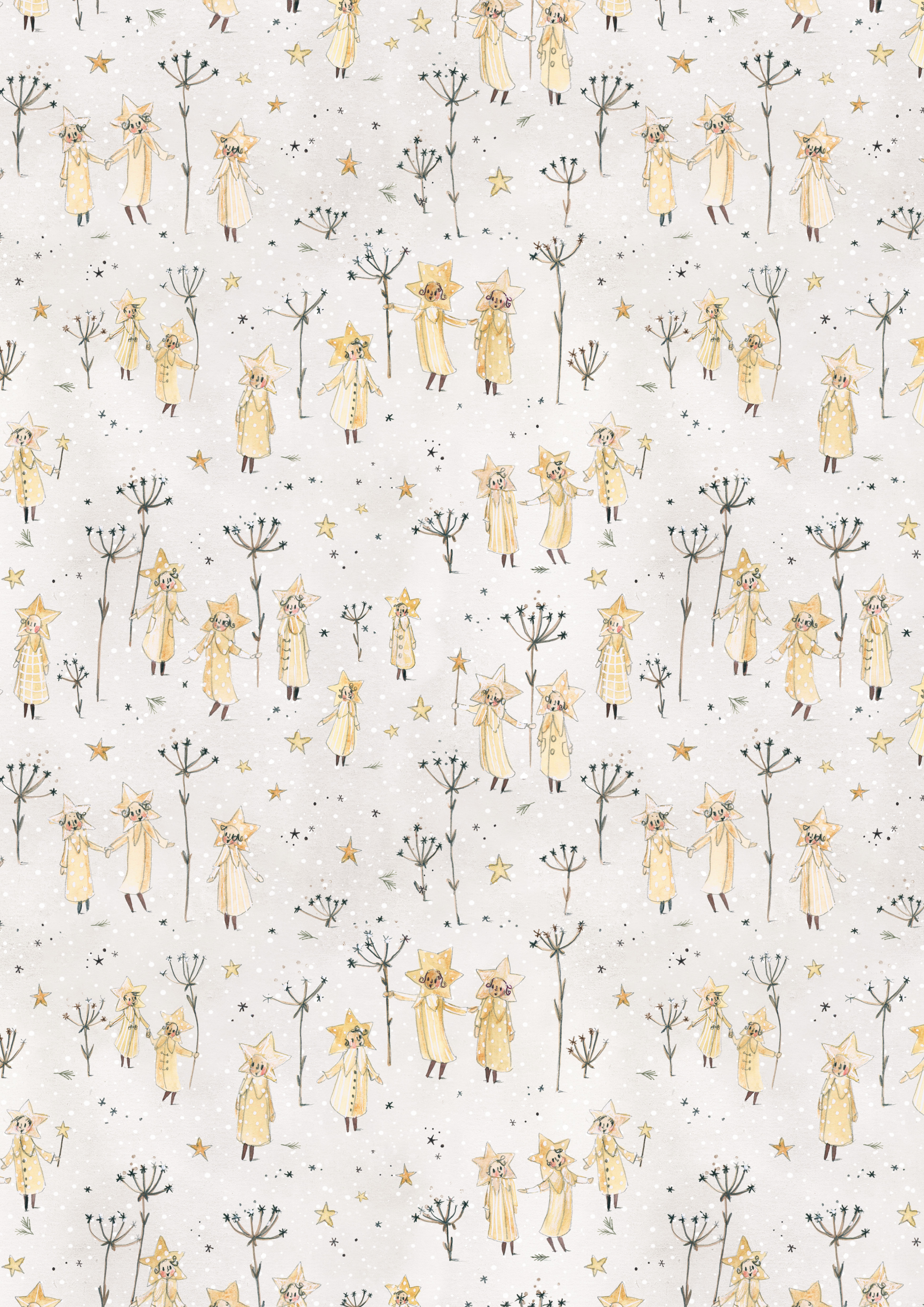 acufactum - Cotton fabric - Sternsinger - Silke Leffler
