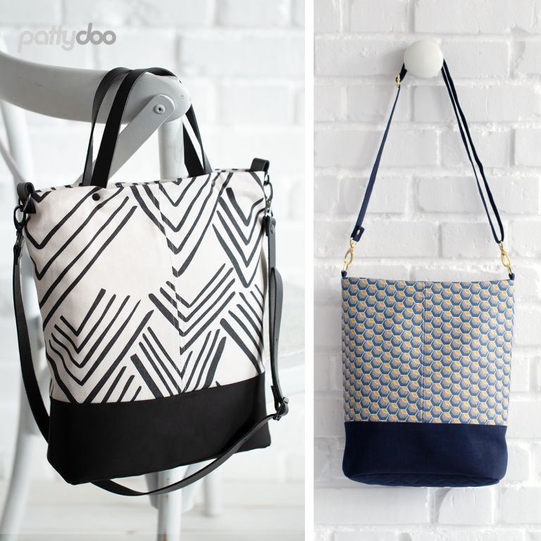 Ann and Louise Bag and Shopper Pattern by Pattydoo