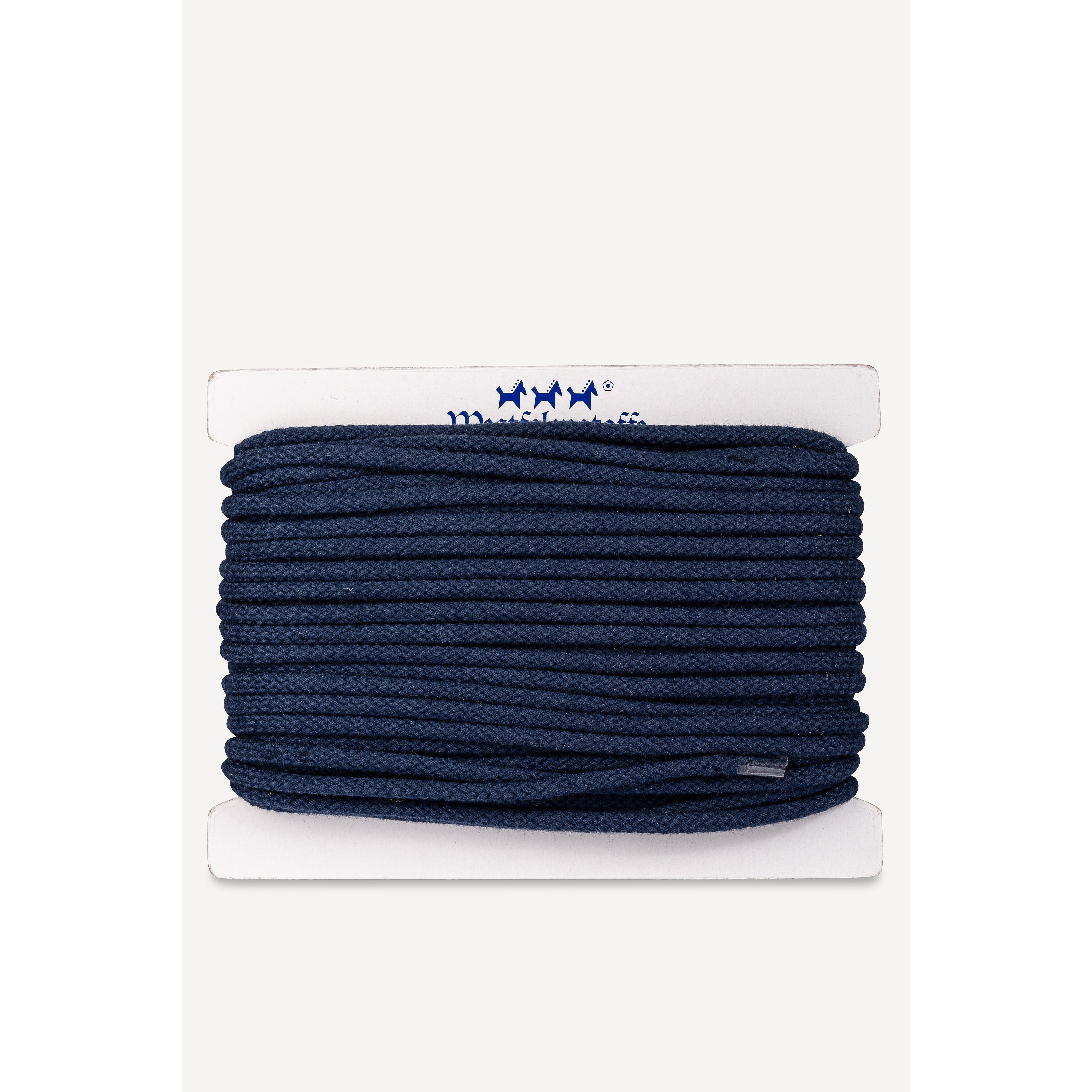 Cotton cord - navy - 7 mm