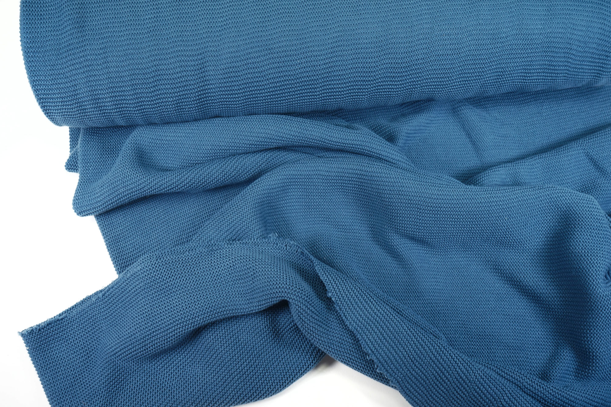 Knitted fabric - wave knit - Ella - denim