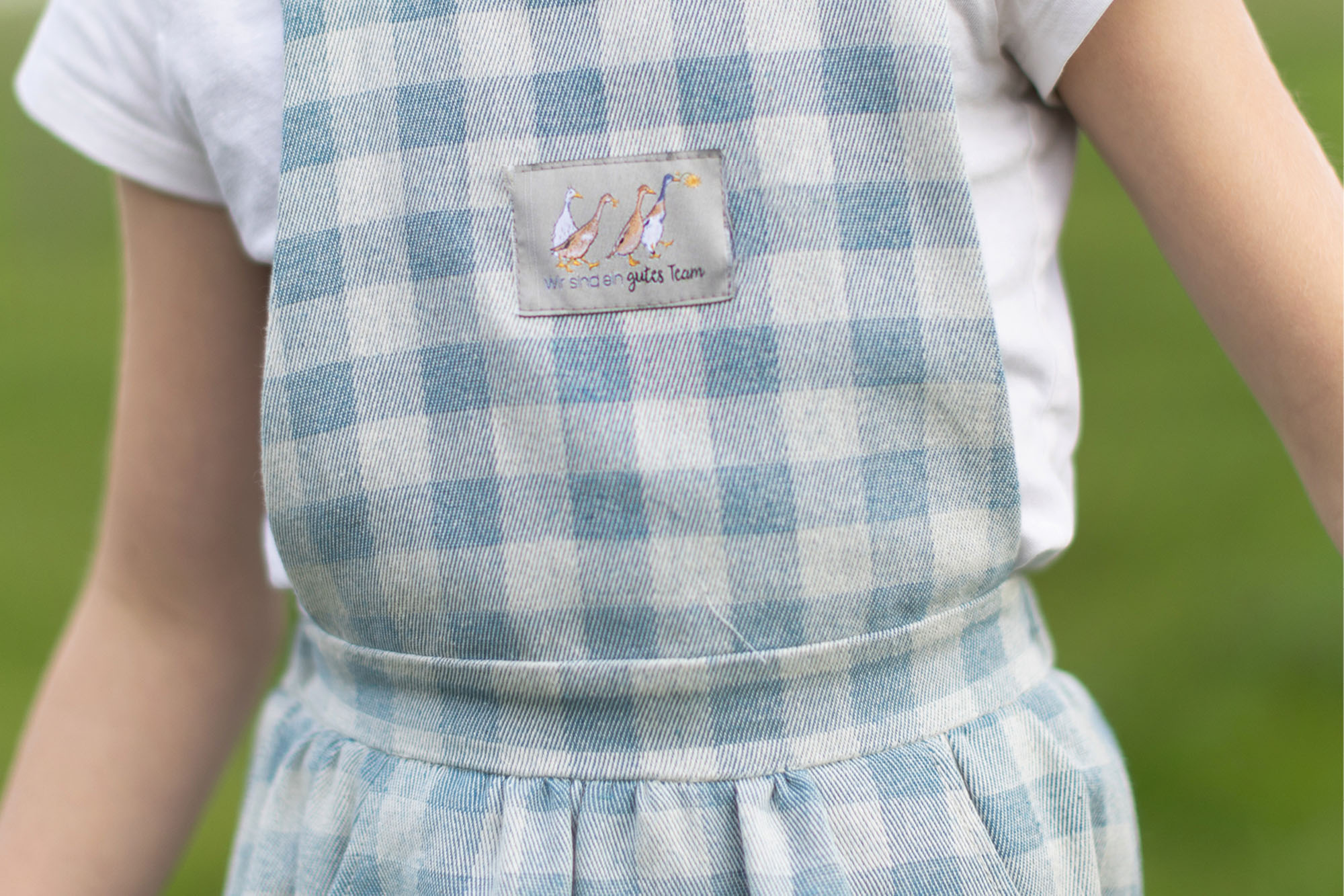 acufactum - Cotton fabric - check - petrol