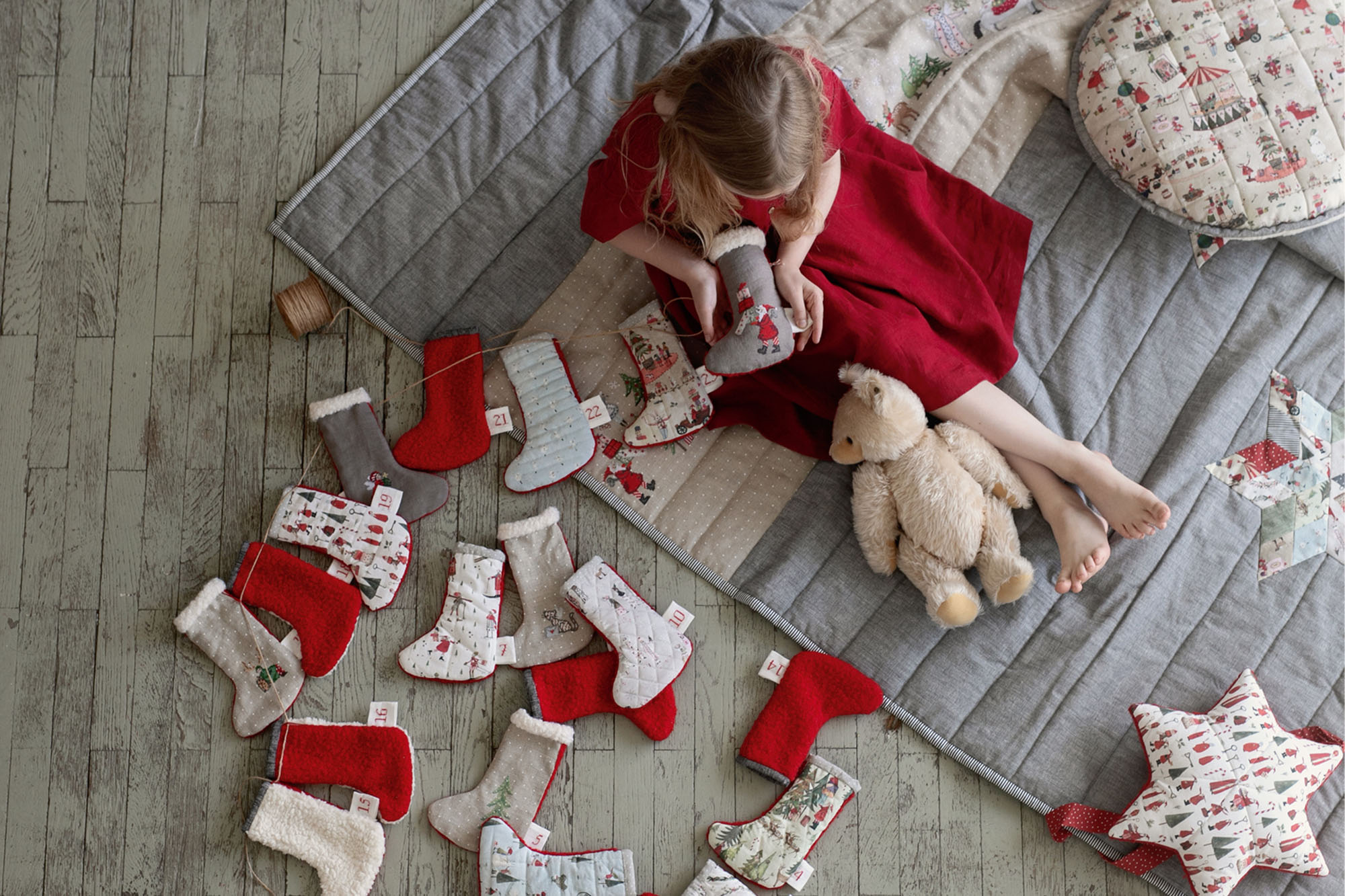 acufactum - Cotton fabric - Father Christmas - Silke Leffler