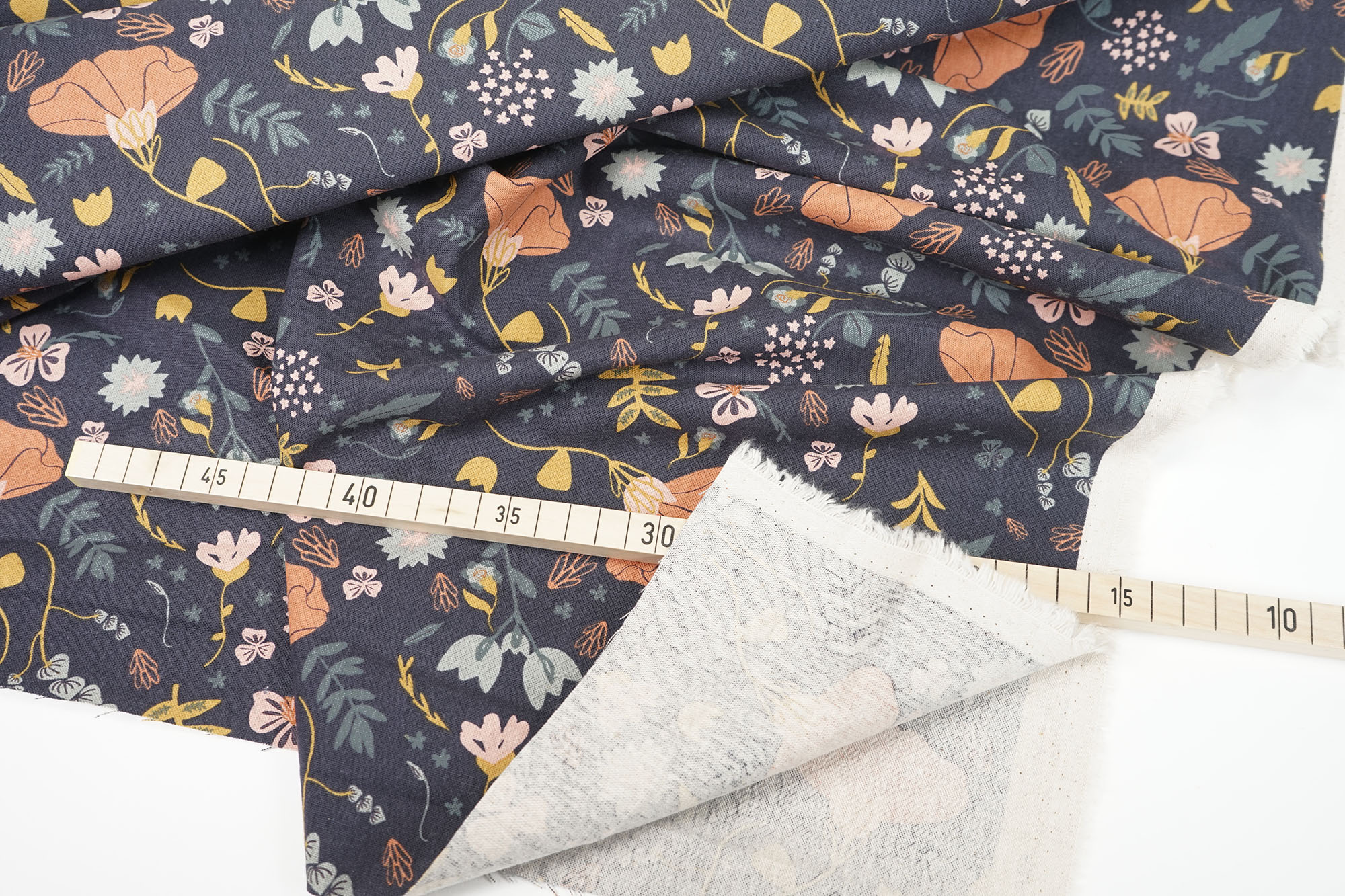 Cotton+Steel - Canvas - Canyon Springs - Canyon Poppy - Ash Cascade