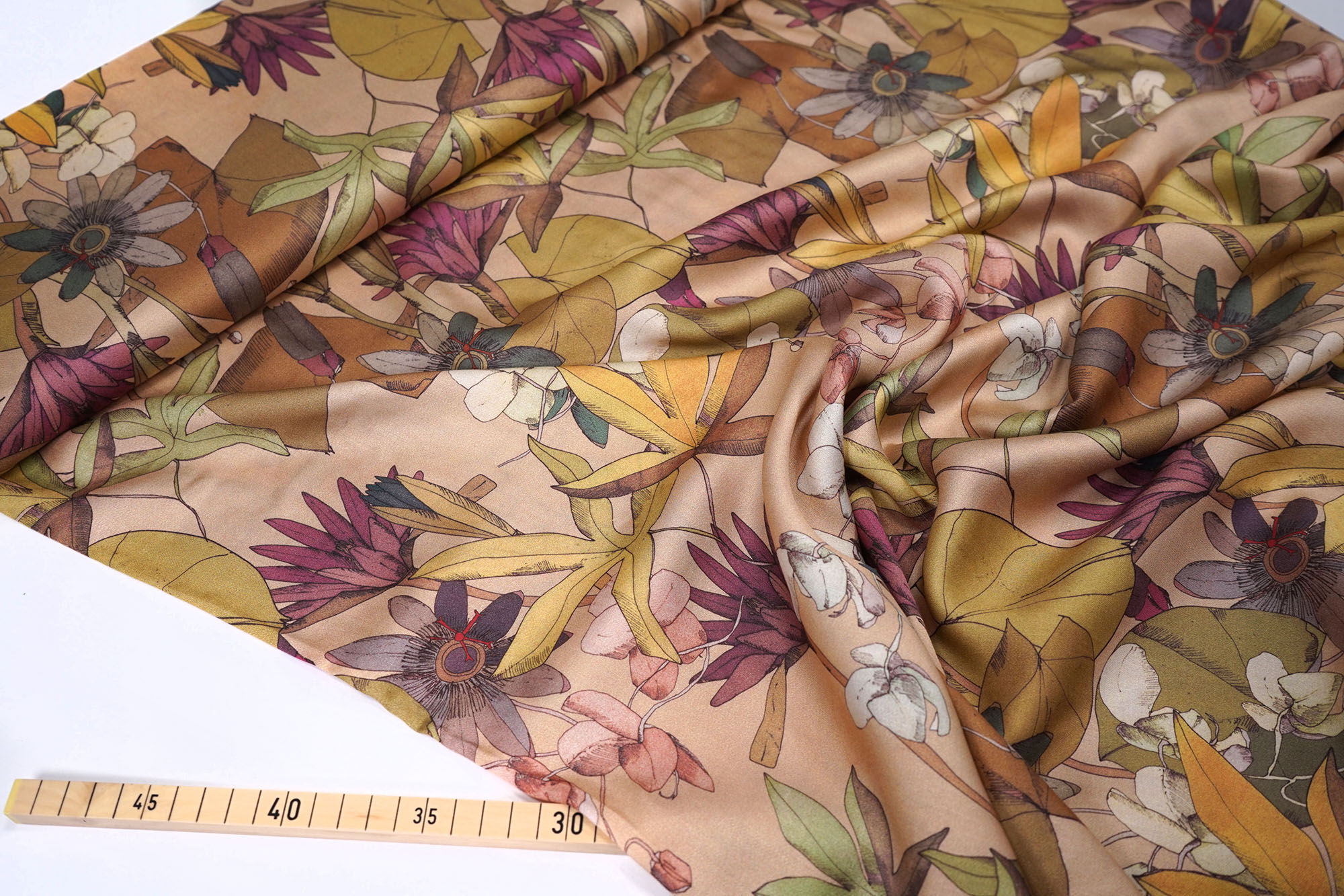 C. PAULI - Tropical Flowers - Viscose satin - EcoVero™