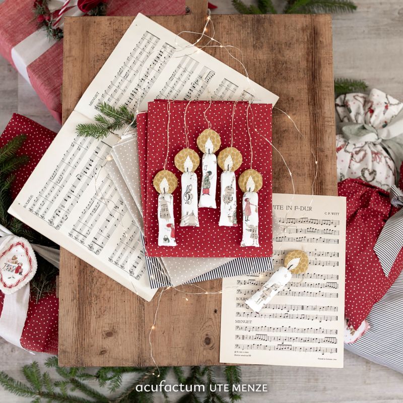 acufactum • Cotton fabric • Christmas musicians • Silke Leffler