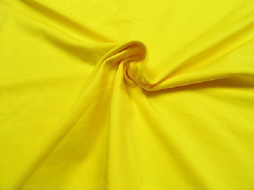 Jersey uni yellow Cotton Jersey Knit Fabric