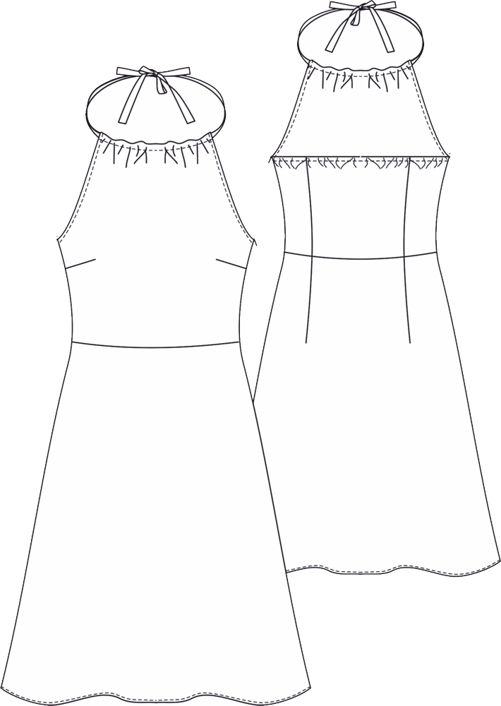 Summer Dress Aimee Ladies, Paper Pattern