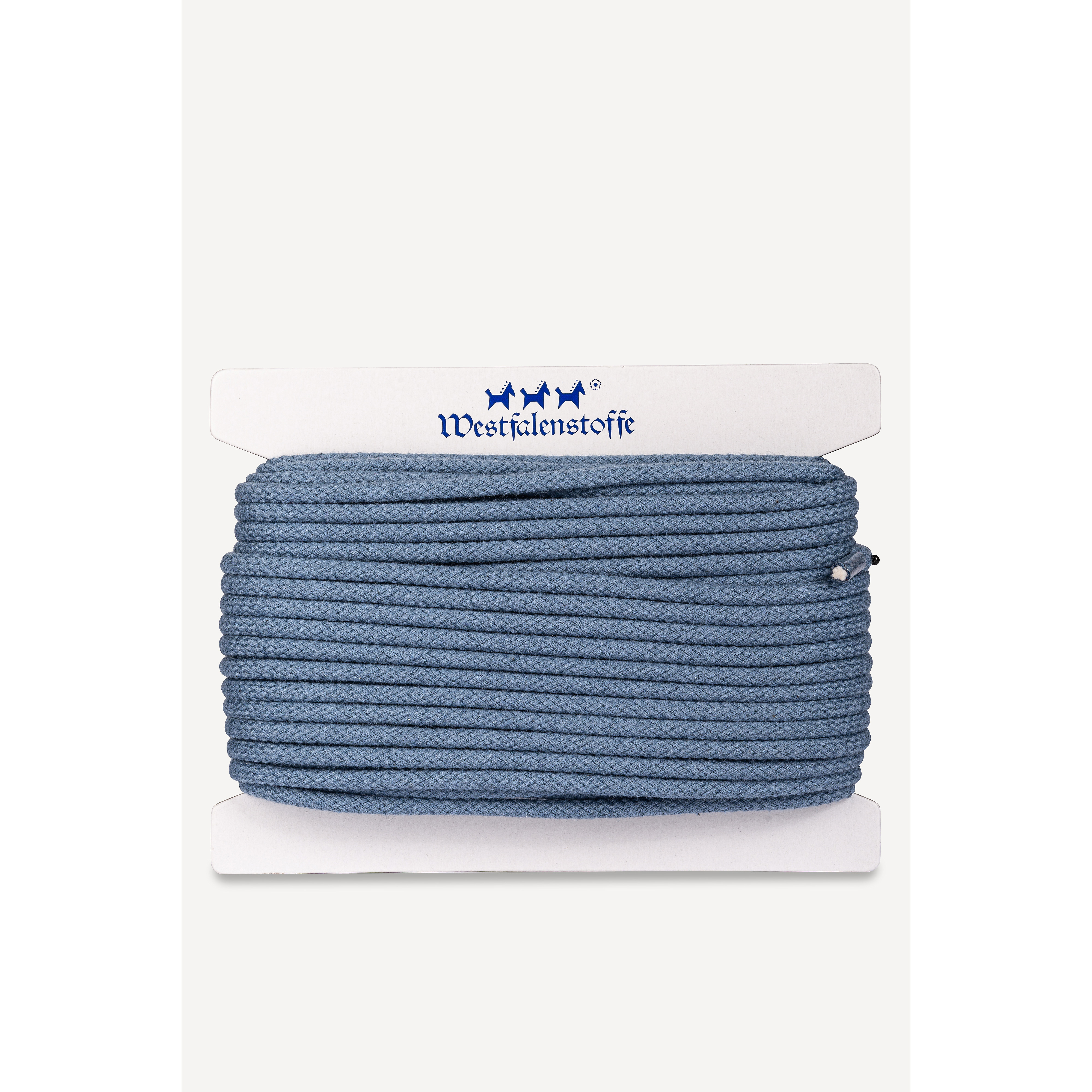 Cotton cord - denim - 7 mm