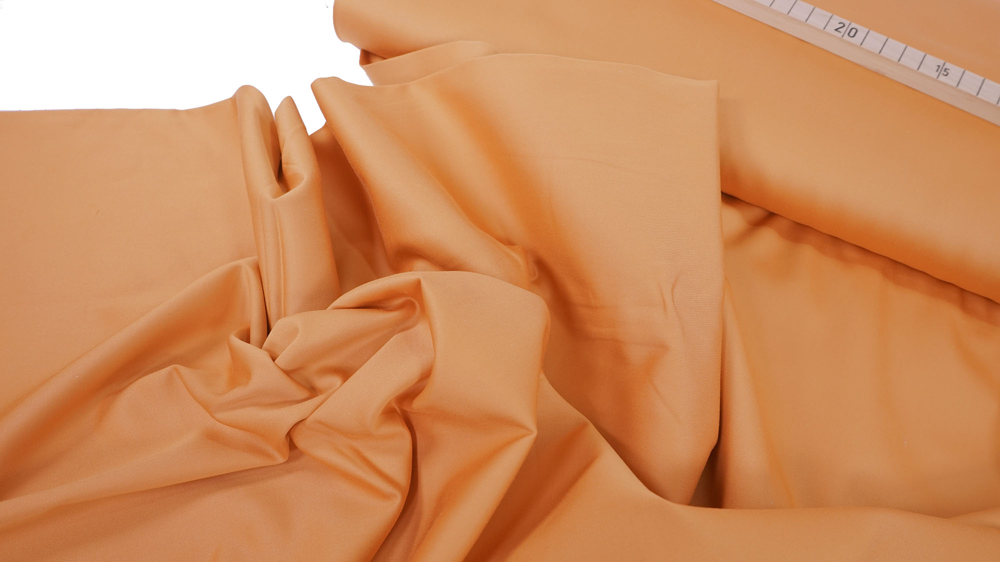 Cotton satin • cross-elastic • cantaloupe