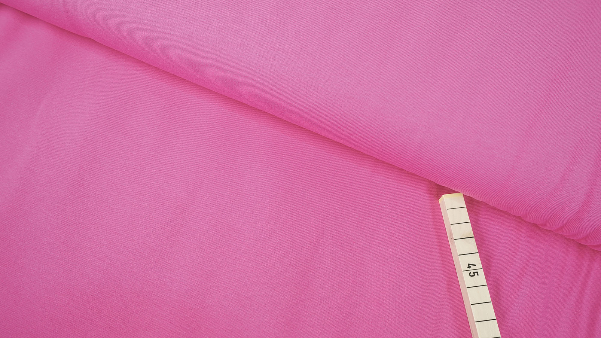 Cotton Jersey Knit Fabric • uni • raspberry rose