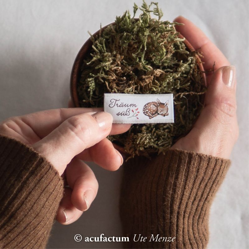 acufactum - Woven label - Träum süß - Deer