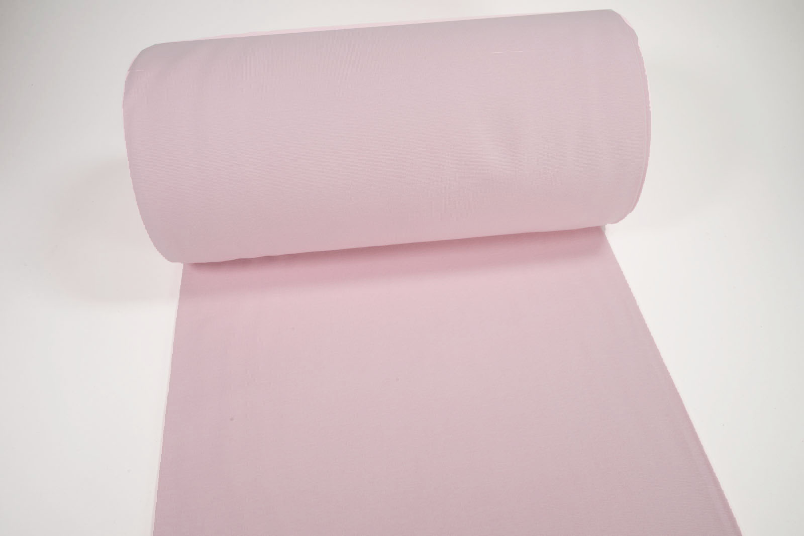 Rib knit fabric plain uni bright pink