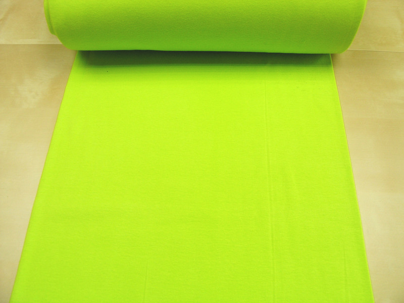 Ribbing tube uni kiwi Cotton Jersey Knit Fabric