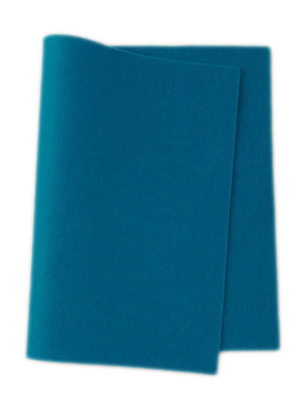 Wool felt pink dark turquoise • 100 % pure wool
