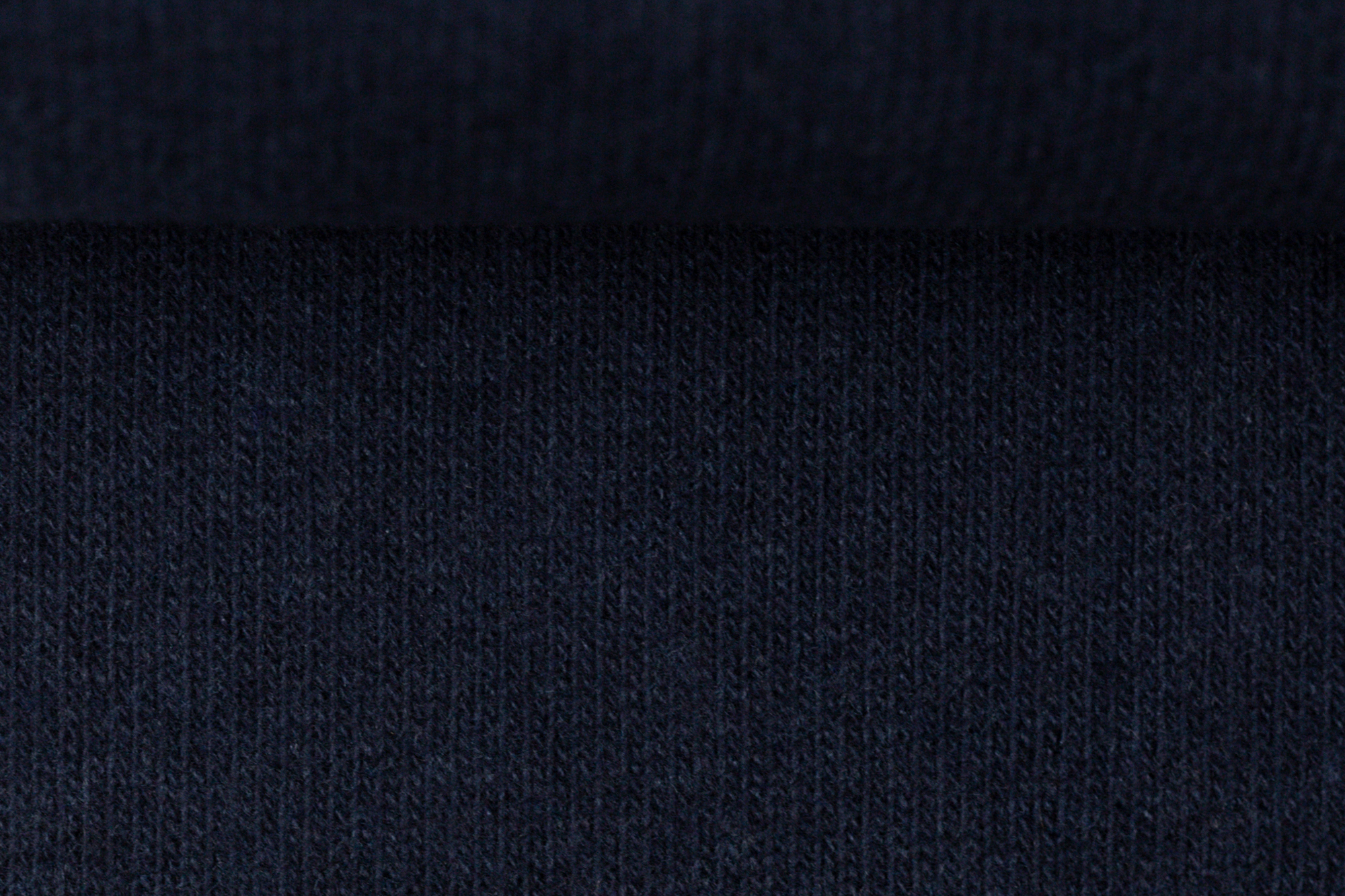 Knitted fabric Bono - brushed - plain - navy - made in Italy