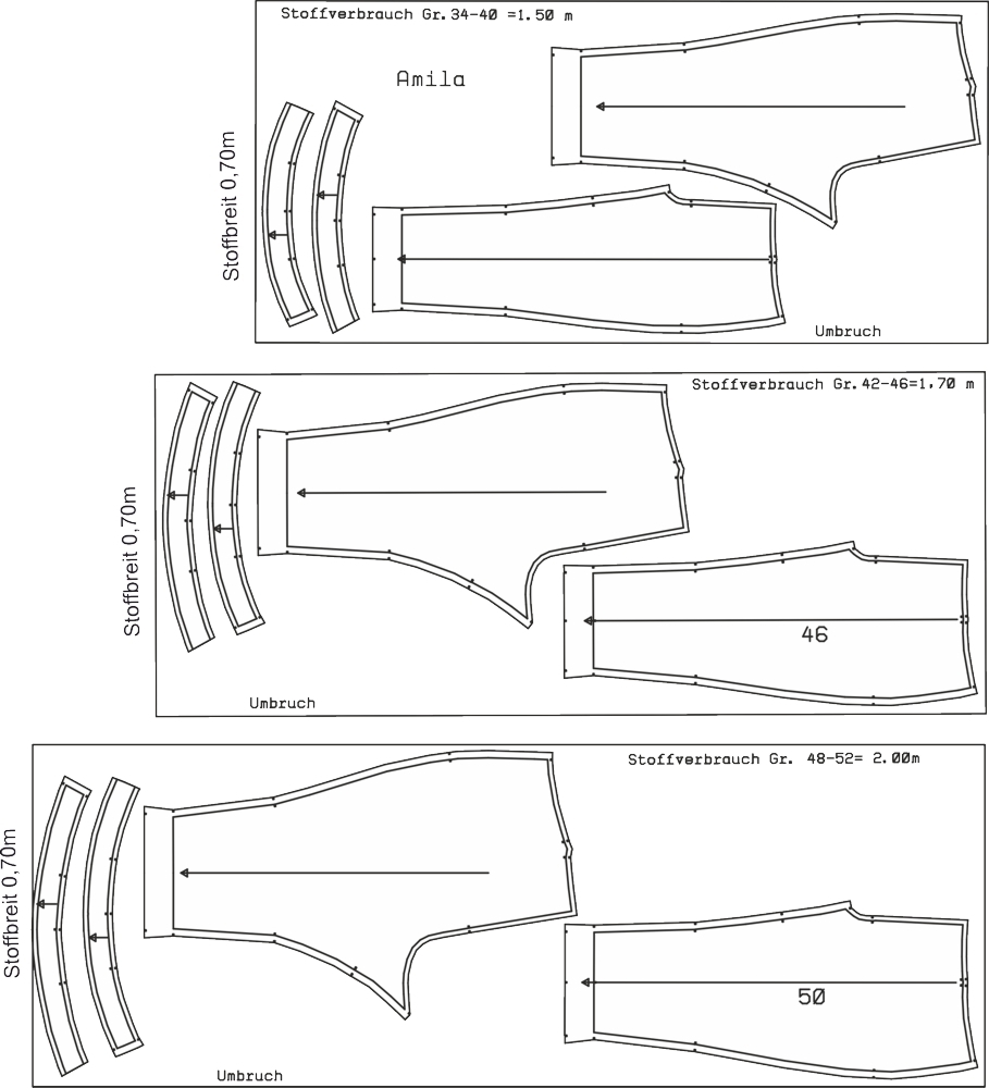 Trousers Amila Ladies, Paper Pattern