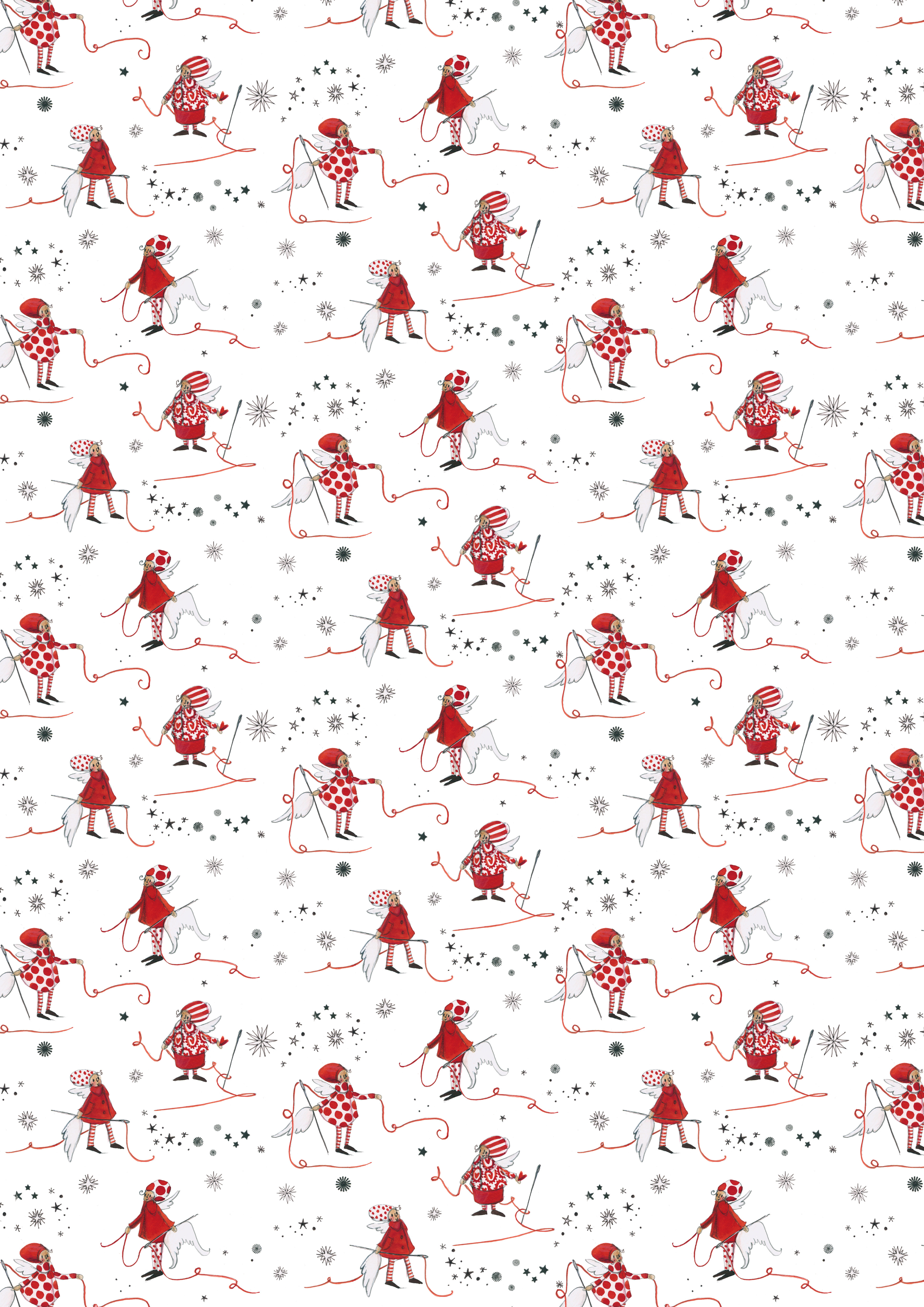 acufactum - Cotton fabric - Thread angel - Silke Leffler