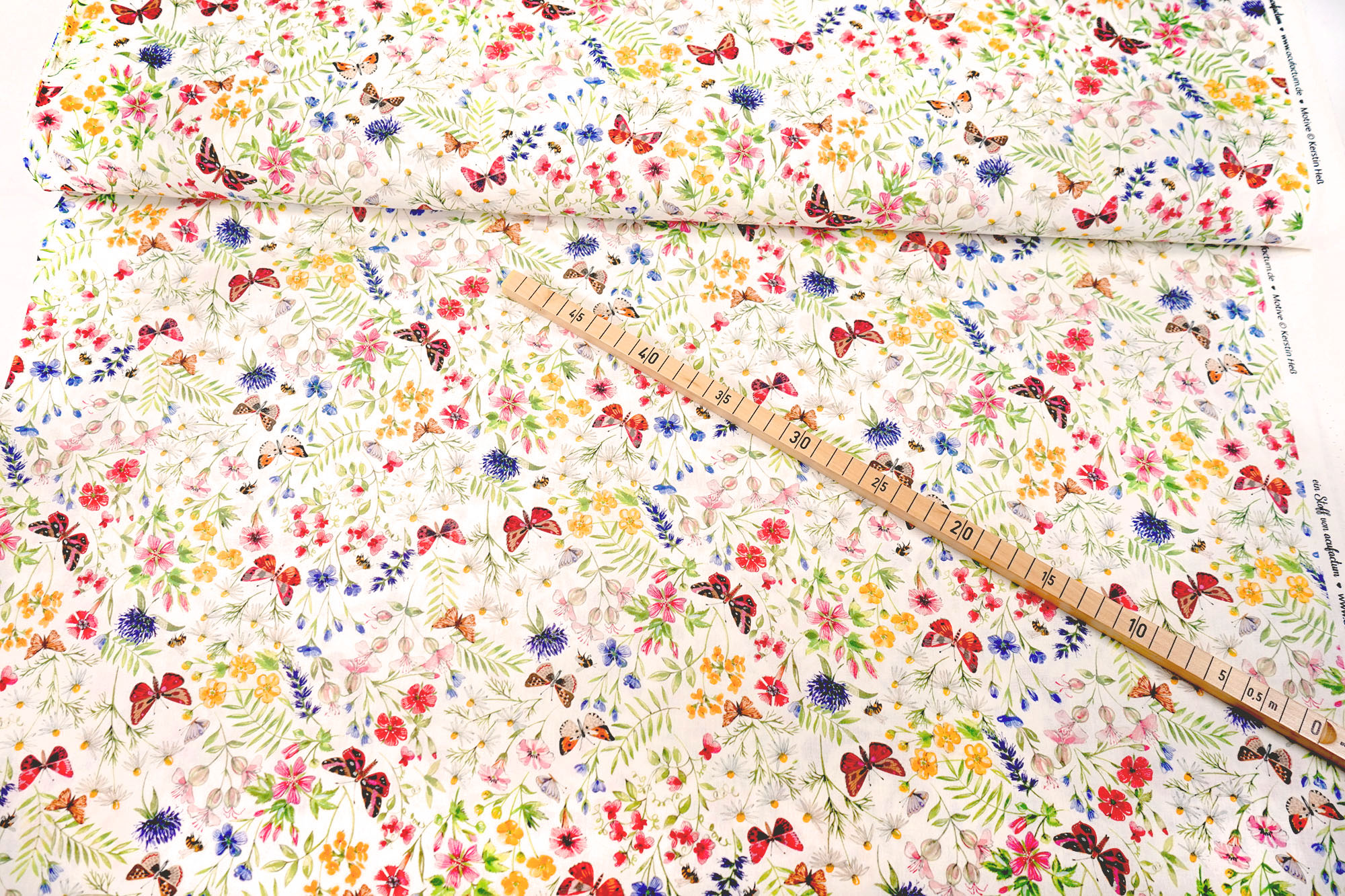 acufactum - Cotton fabric - Flower garden - Kerstin Heß