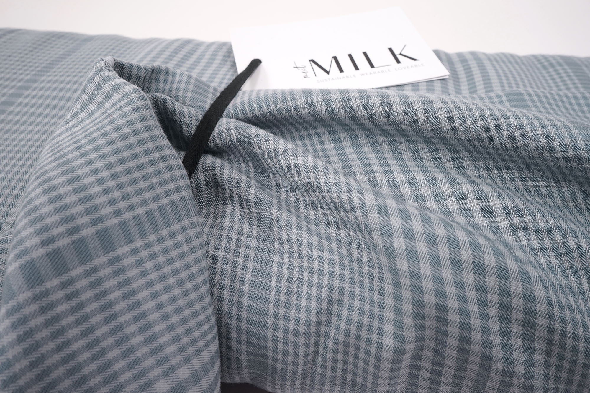meet MILK Two-Tone Plaid Viscose sky
