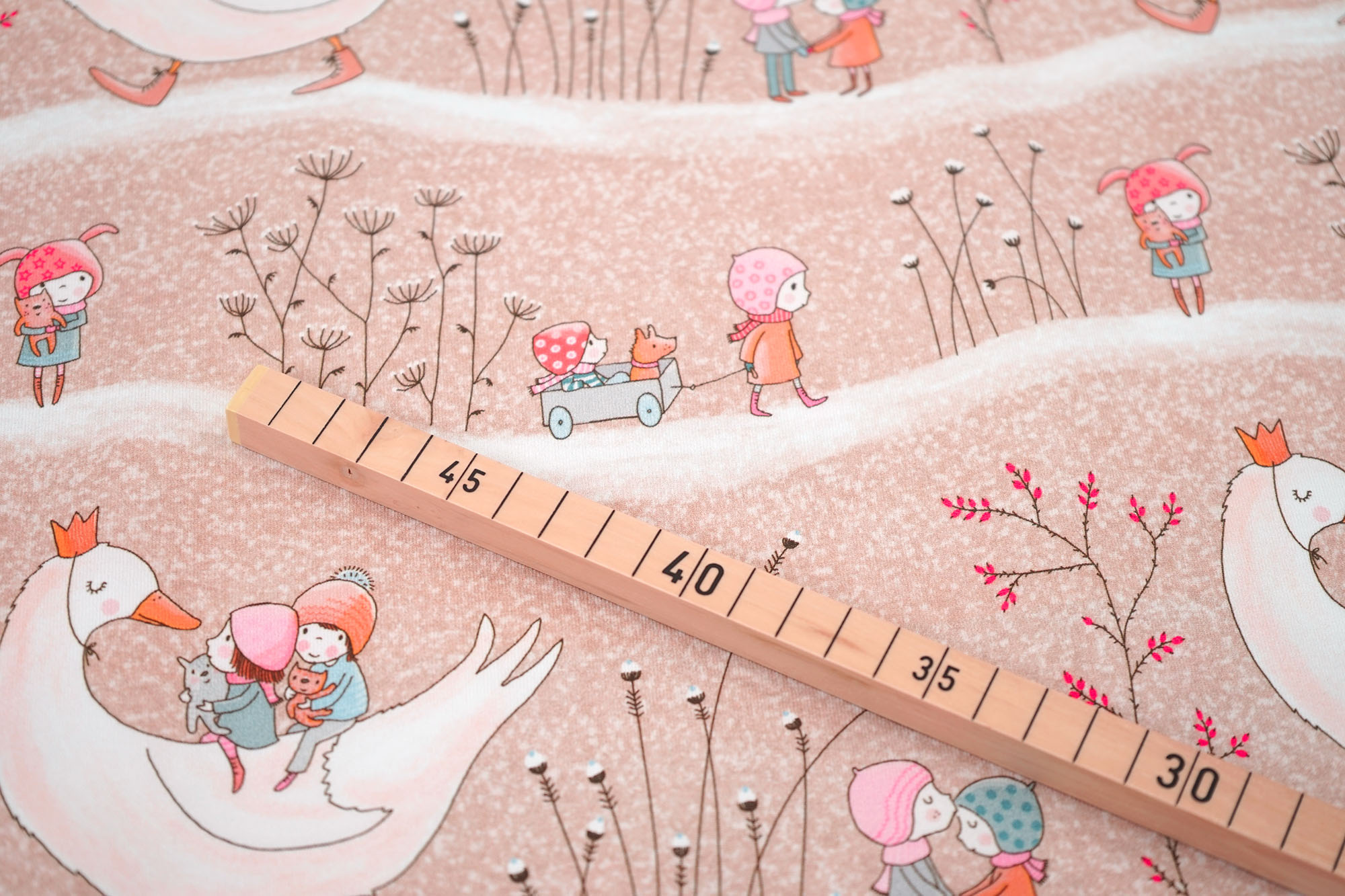Stoffonkel - Organic jersey - Susalabim - Winterkinder (GOTS)