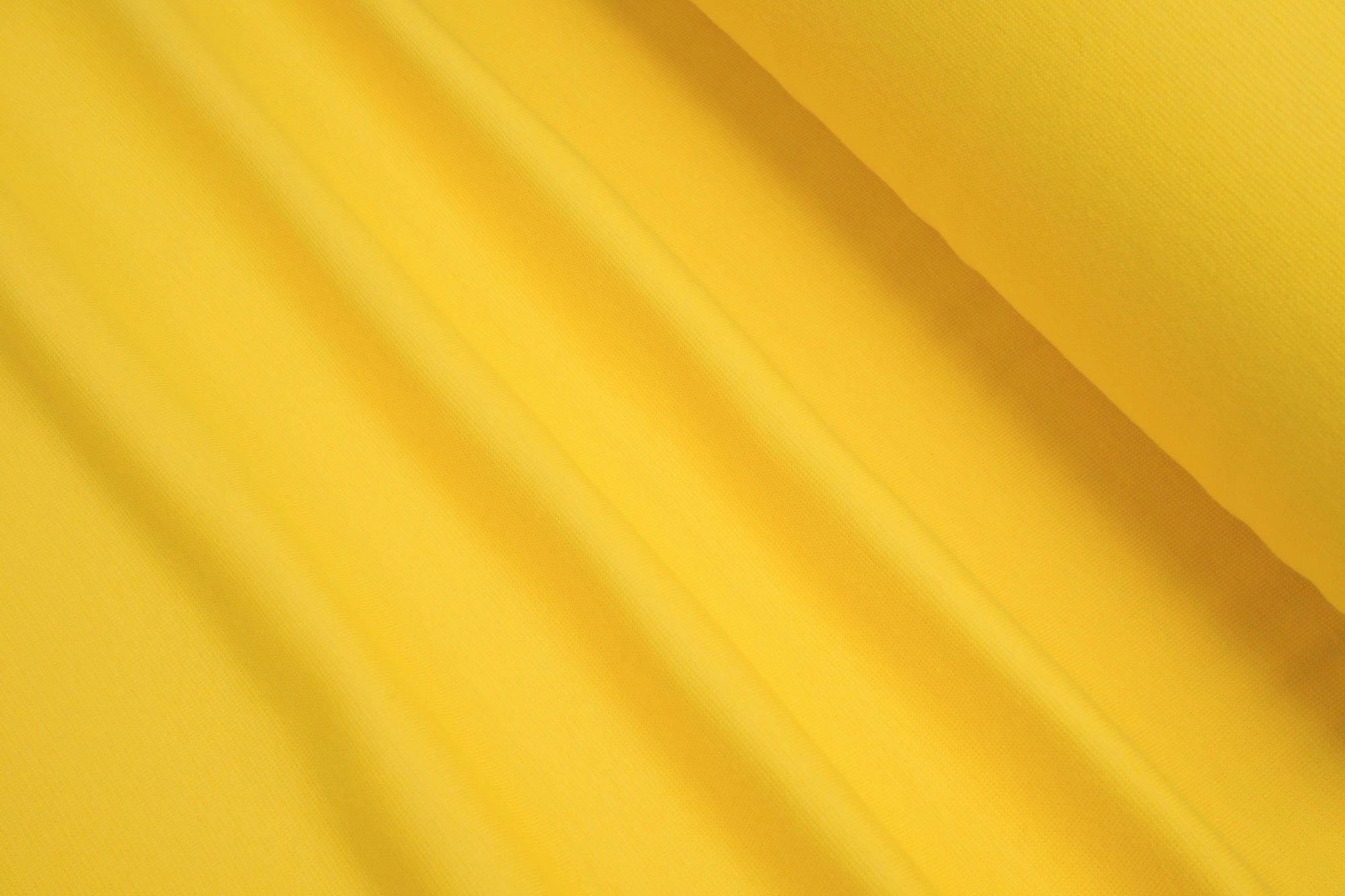 Rib knit fabric plain uni dark yellow