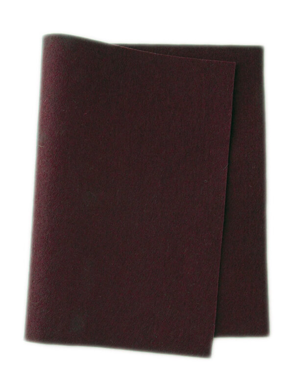 Wool felt dark red • 100 % pure wool
