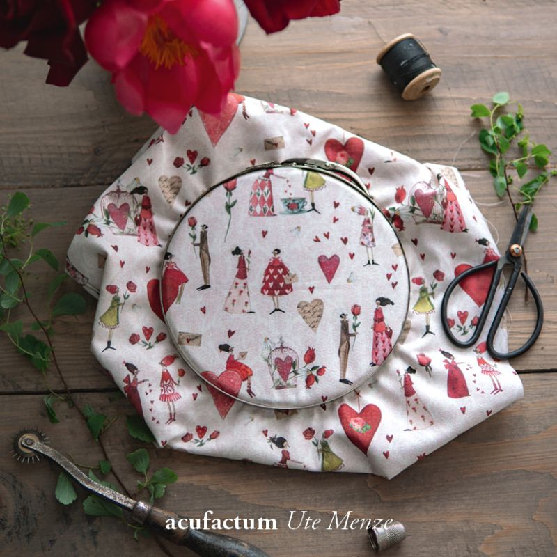 acufactum - Cotton Fabric - Love - Silke Leffler