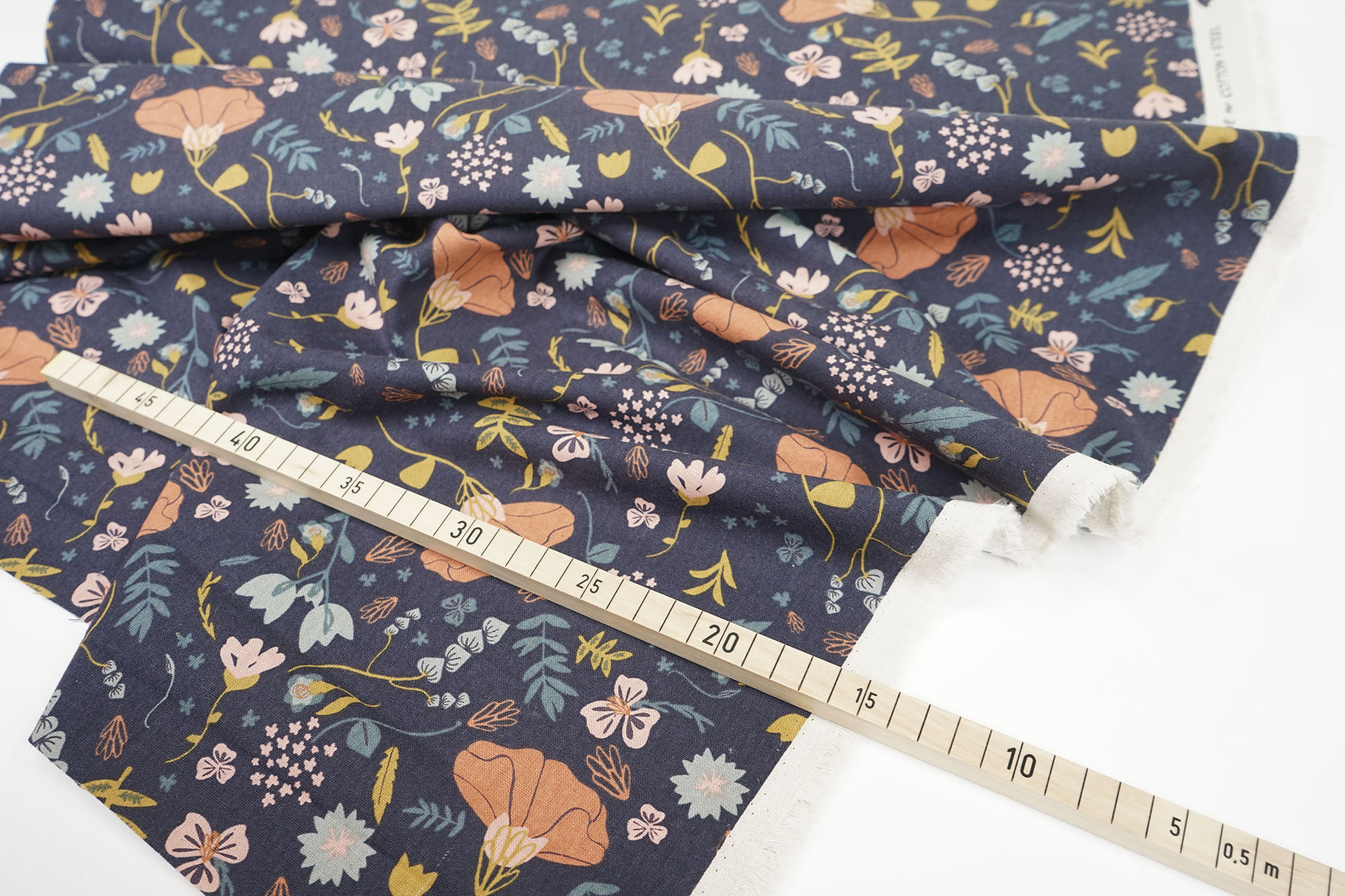 Cotton+Steel - Canvas - Canyon Springs - Canyon Poppy - Ash Cascade